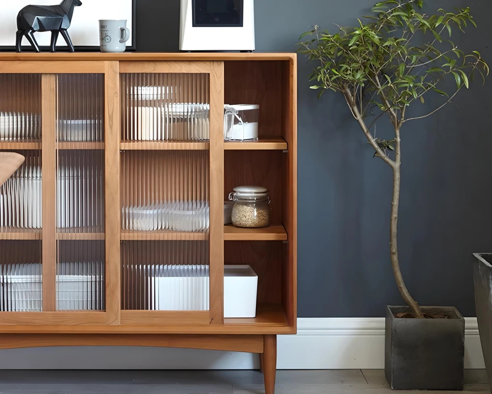 sideboard cabinet with glass doors