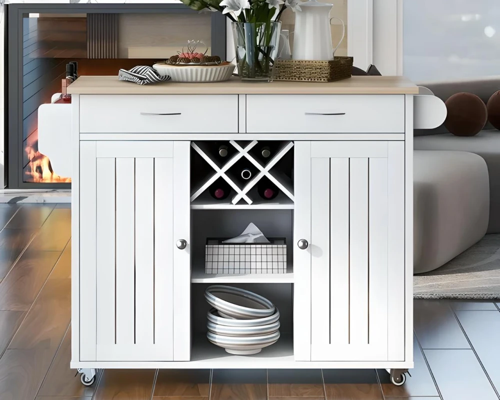 kitchen island with wheels